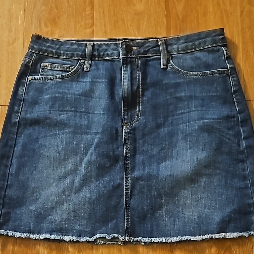 Just Black Denim Blue Skirt Size M